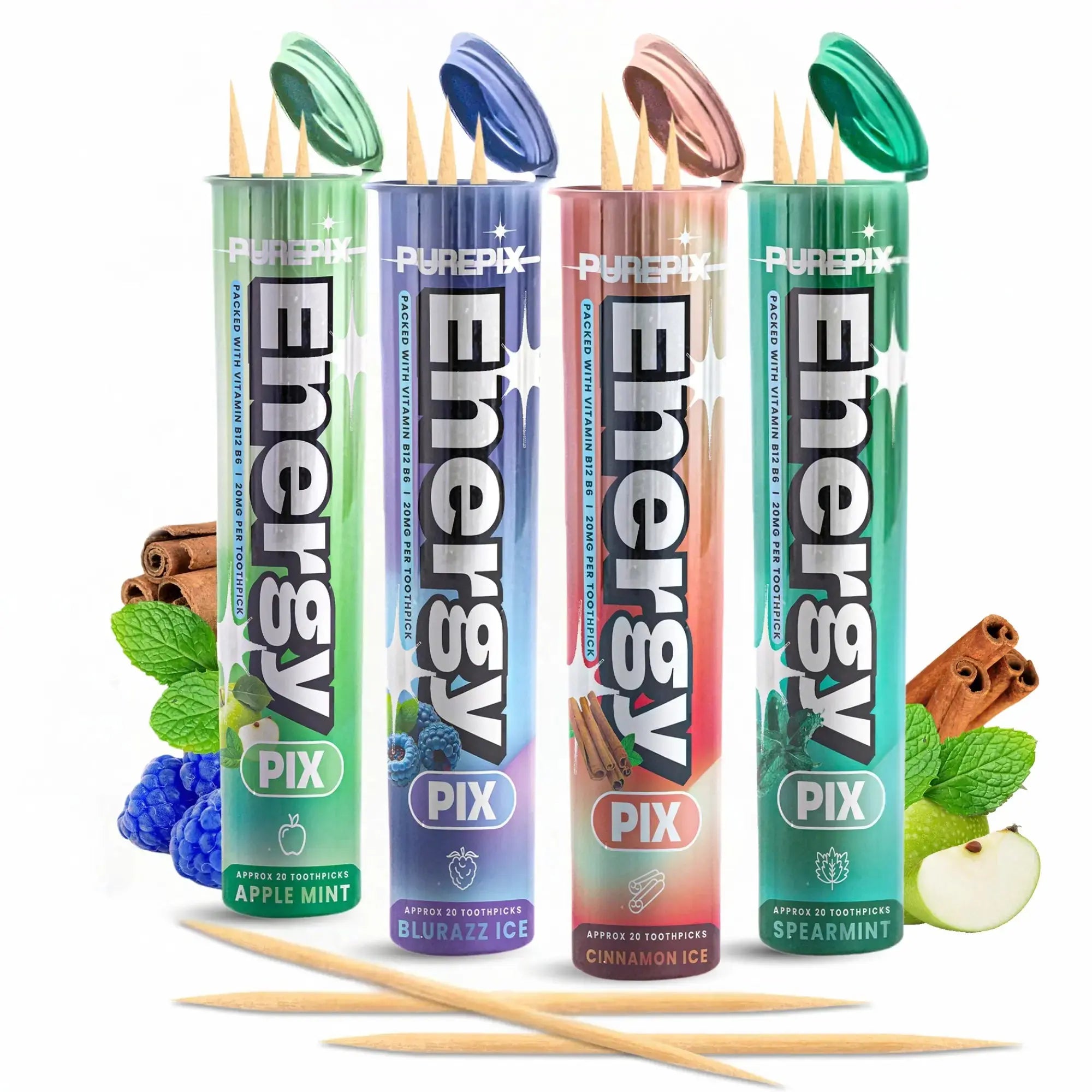 EnergyPix 5 Flavors Variety Pack PurePix Brands