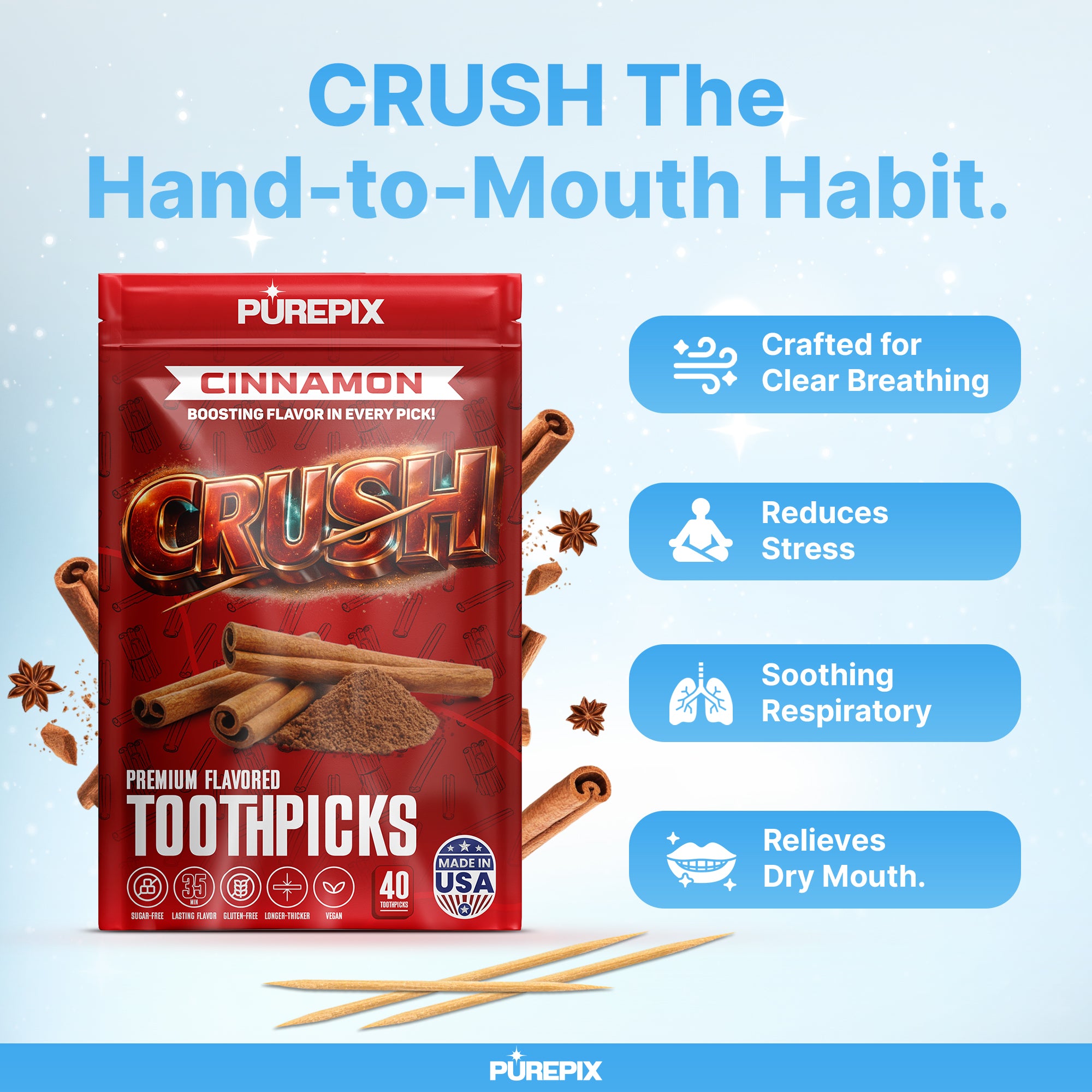 Crush Flavored Toothpicks