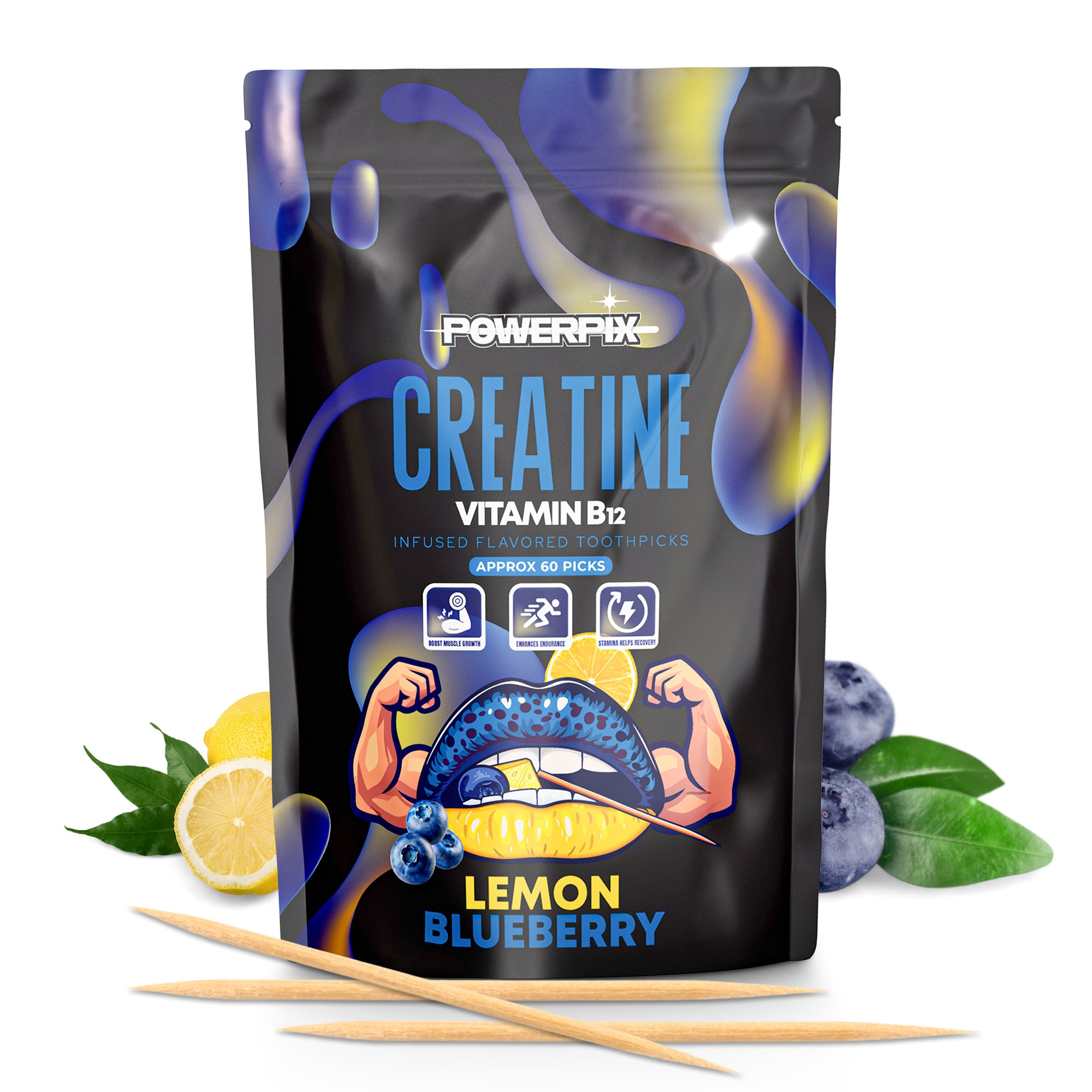 PowerPix Creatine Infused toothpicks