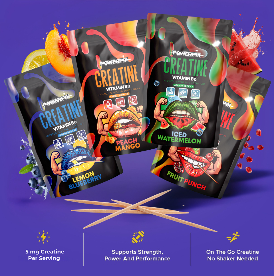 PowerPix Creatine Infused toothpicks