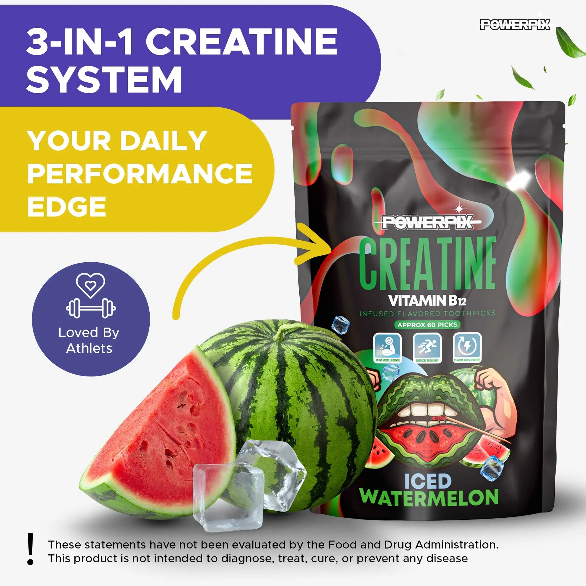 PowerPix Creatine Infused toothpicks - PurePix Brands