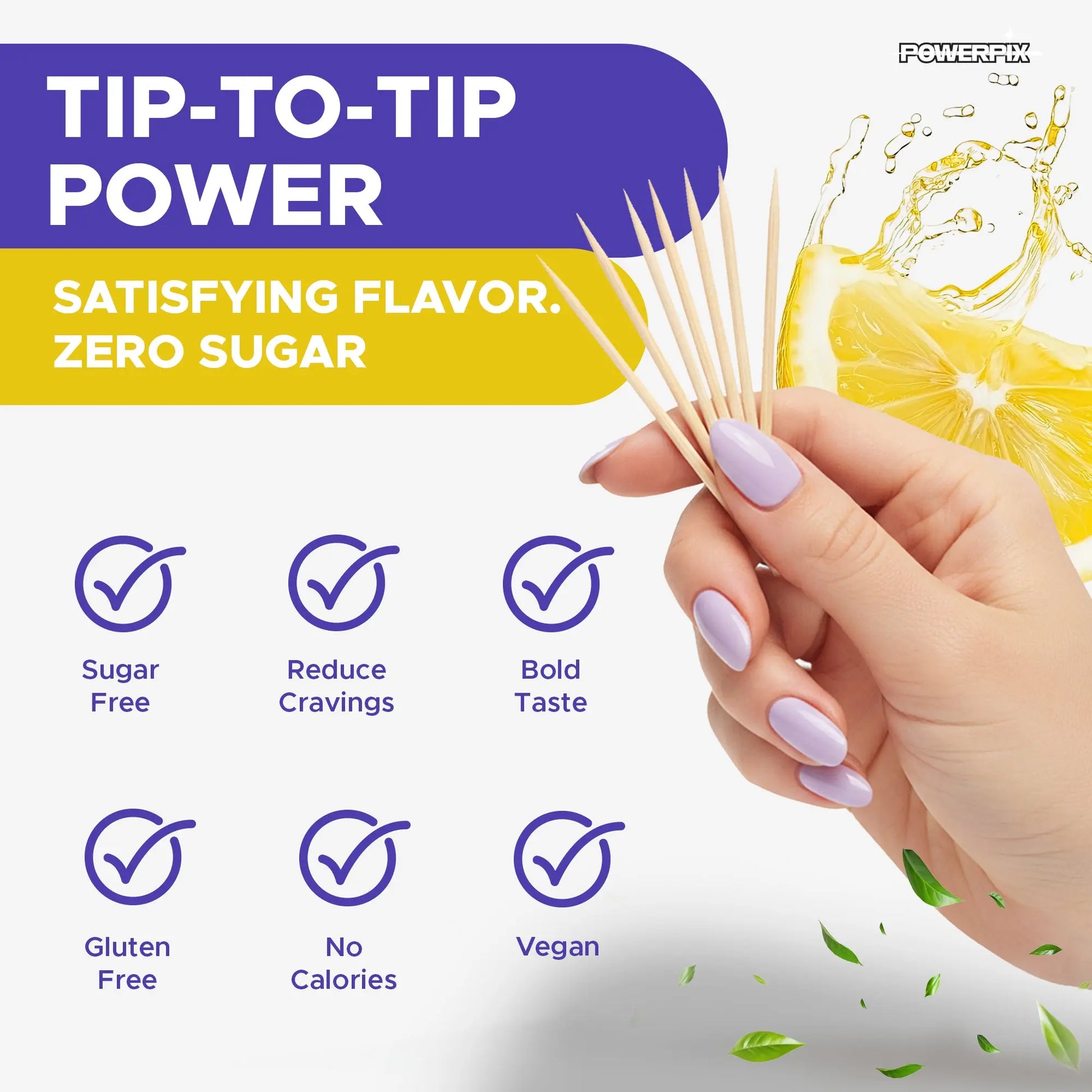 PowerPix Creatine Infused toothpicks - PurePix Brands