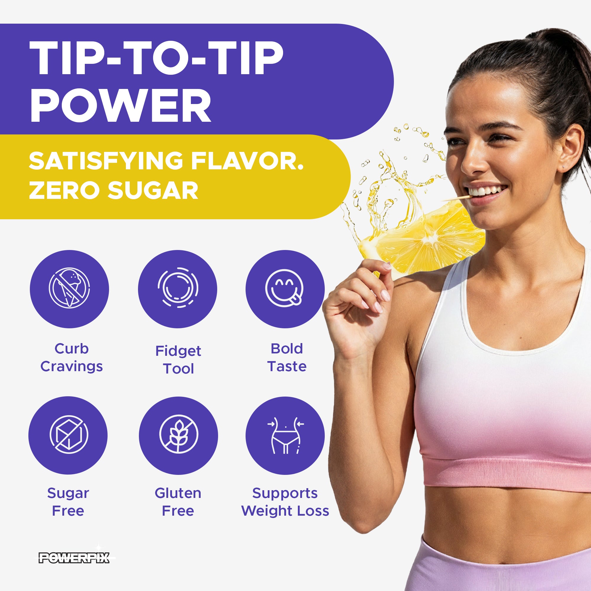 PowerPix Creatine Infused toothpicks