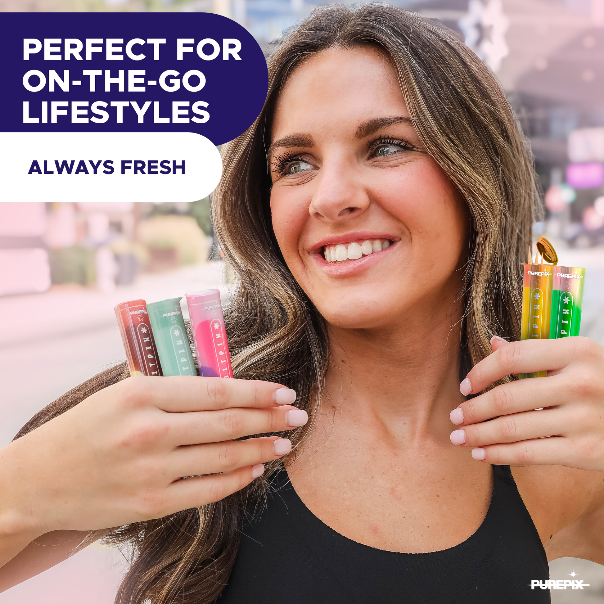 QuitPix to Help Quit Smoking Flavored Toothpicks with NAC & L-Theanine  -  Nicotine Free Toothpicks - Kosher