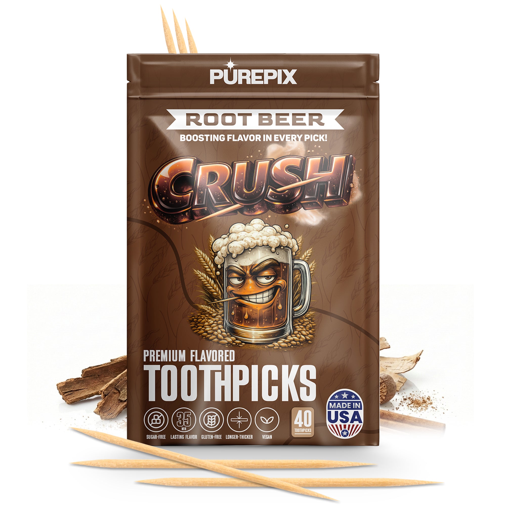 Crush Flavored Toothpicks