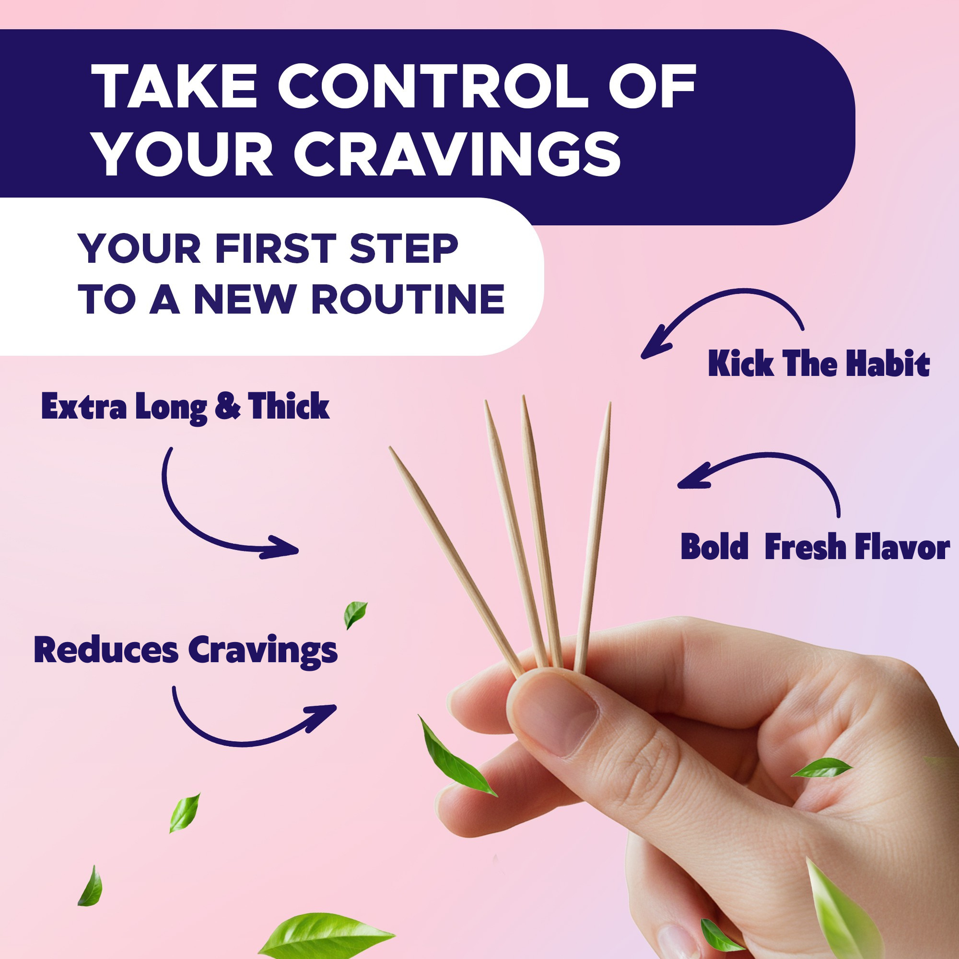 QuitPix to Help Curb Cravings Flavored Toothpicks with NAC & L-Theanine  -  Nic Free Toothpicks - Kosher