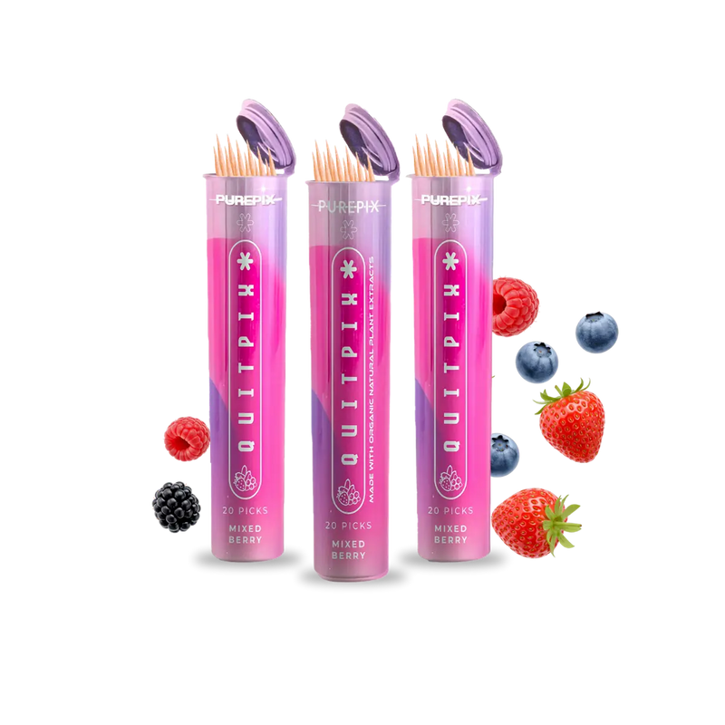 Mixed Berry Flavored Toothpicks (3-Pack) PurePix Brands