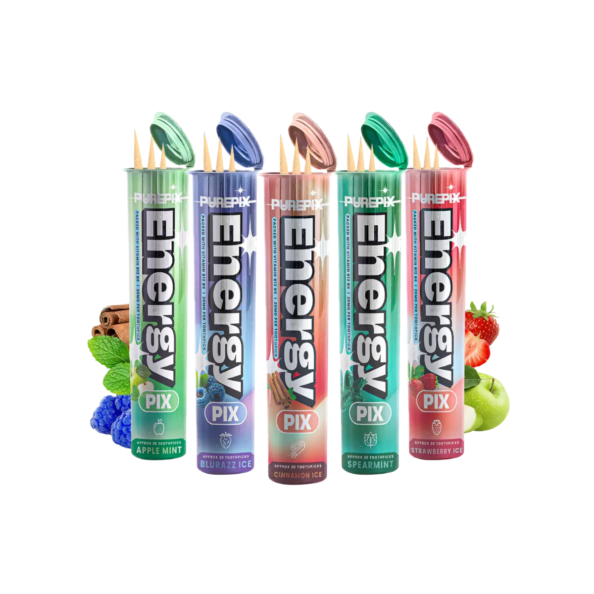 EnergyPix 5 Flavors Variety Pack PurePix Brands