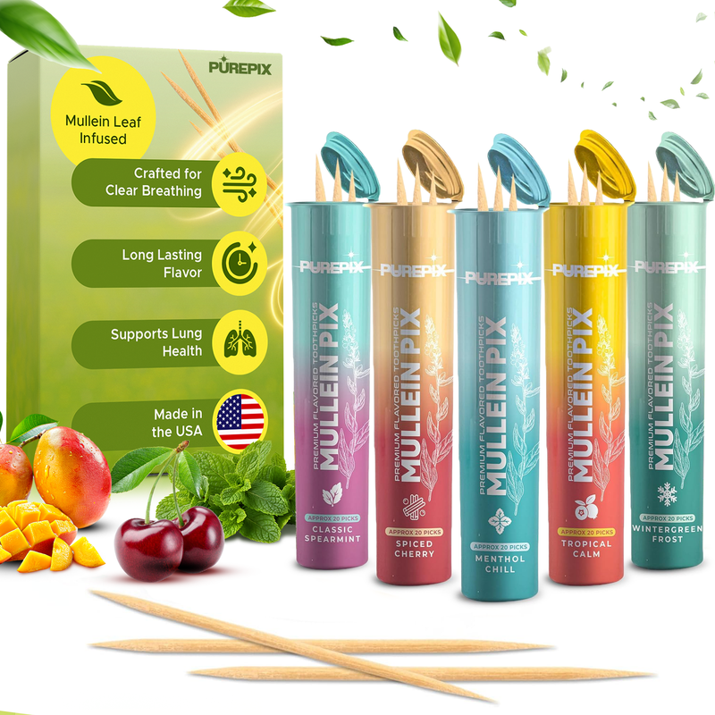 best mullein vape MulleinPix 5 Flavor Variety Pack | Premium Flavored Toothpick