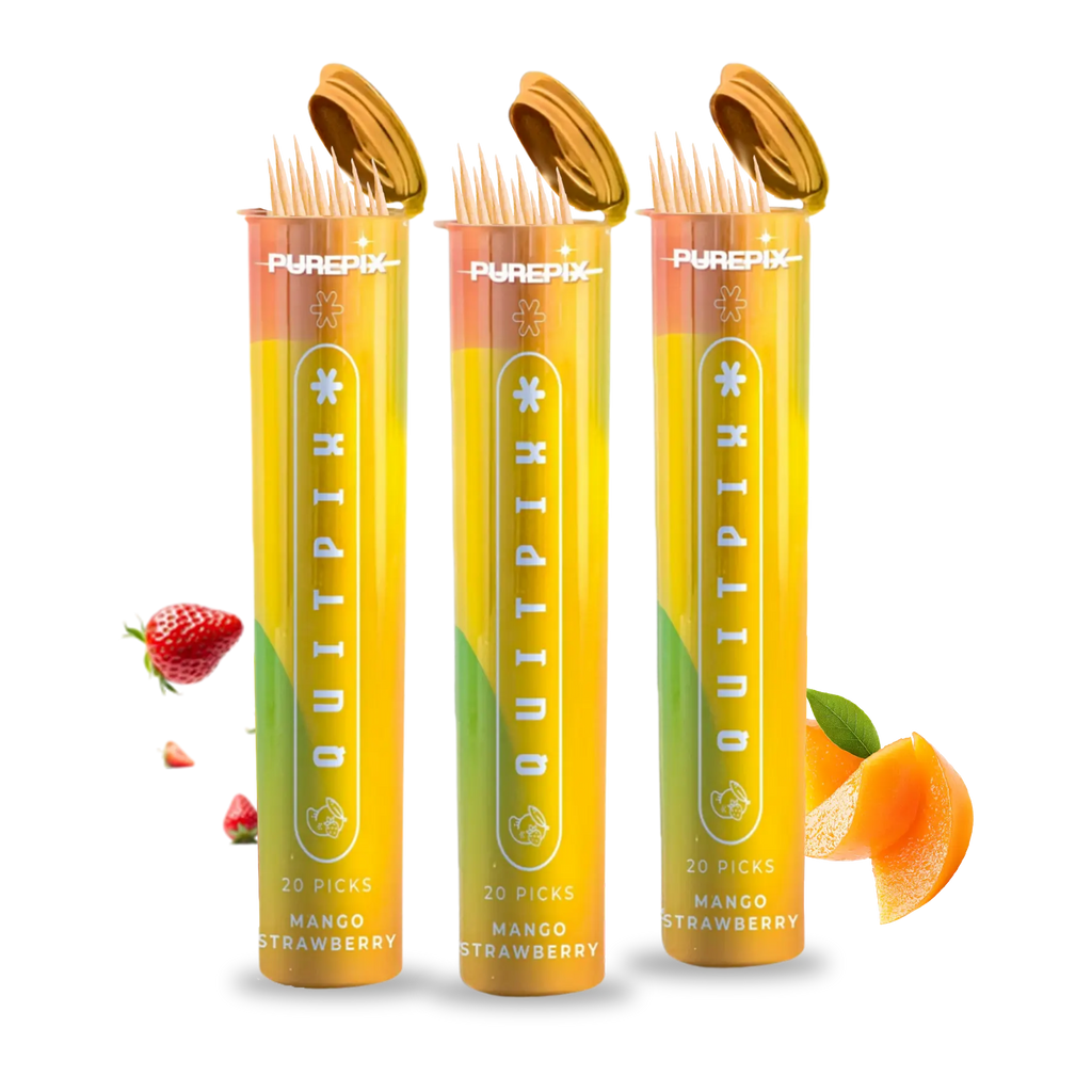 Mango Strawberry Flavored Toothpicks (3-Pack)