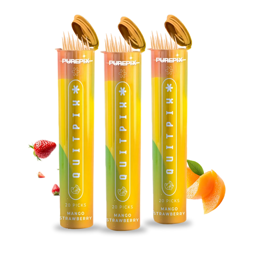 Mango Strawberry Flavored Toothpicks (3-Pack)